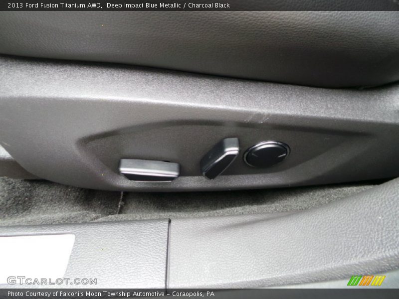 Deep Impact Blue Metallic / Charcoal Black 2013 Ford Fusion Titanium AWD