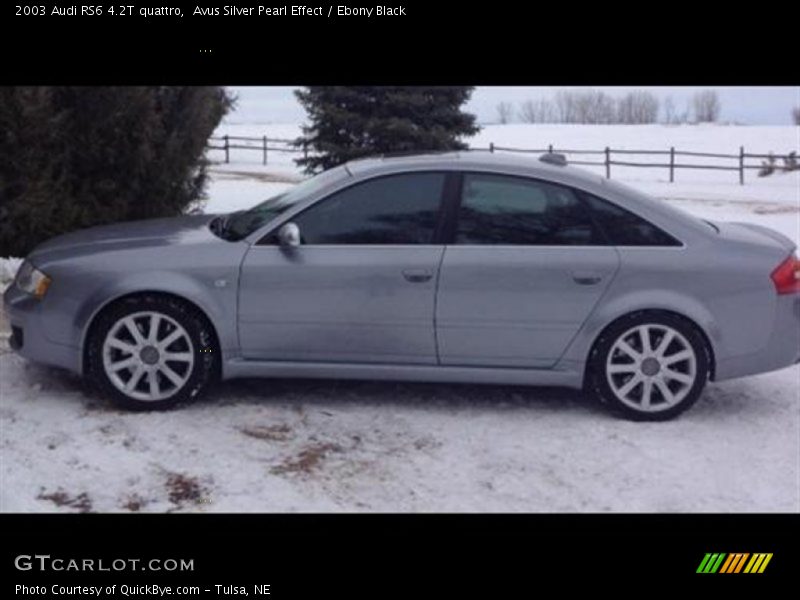 Avus Silver Pearl Effect / Ebony Black 2003 Audi RS6 4.2T quattro