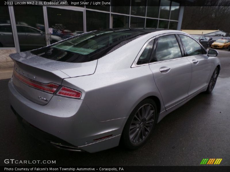 Ingot Silver / Light Dune 2013 Lincoln MKZ 2.0L EcoBoost AWD