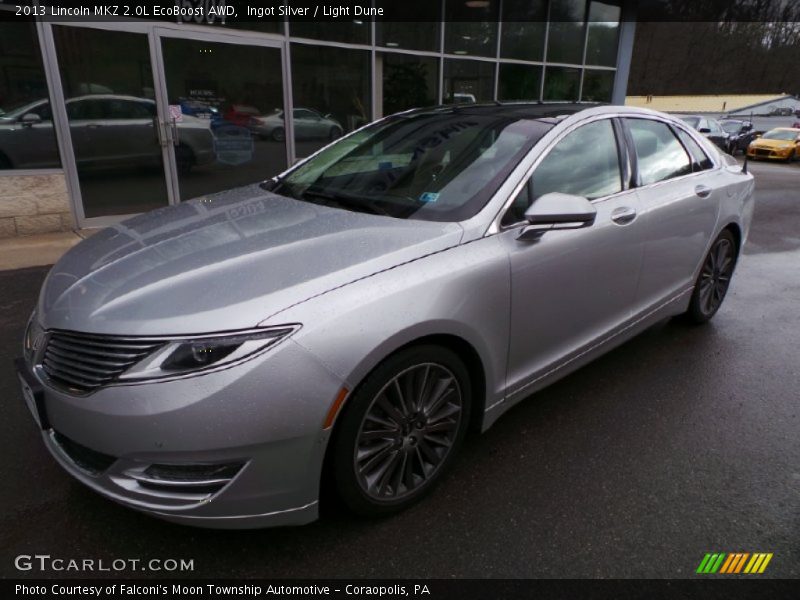 Ingot Silver / Light Dune 2013 Lincoln MKZ 2.0L EcoBoost AWD