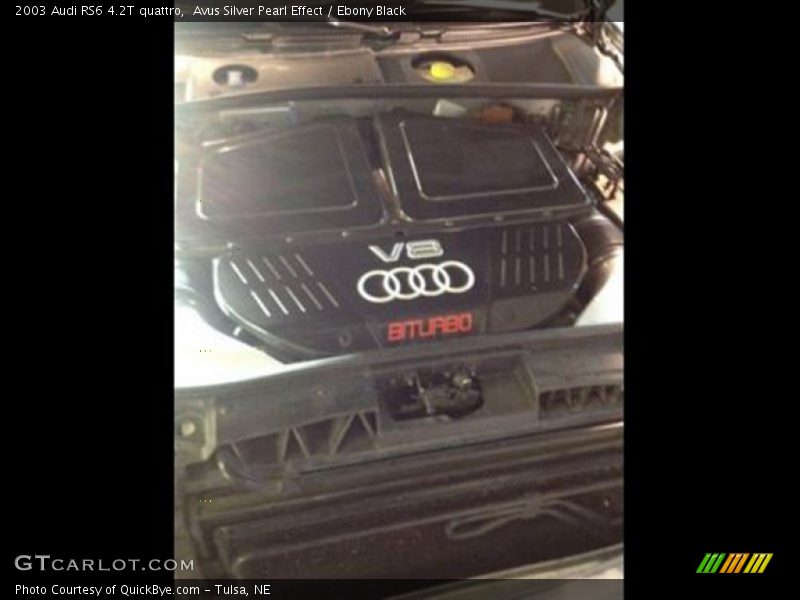 Avus Silver Pearl Effect / Ebony Black 2003 Audi RS6 4.2T quattro