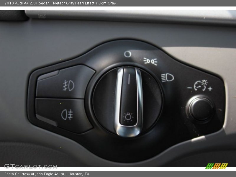 Meteor Gray Pearl Effect / Light Gray 2010 Audi A4 2.0T Sedan