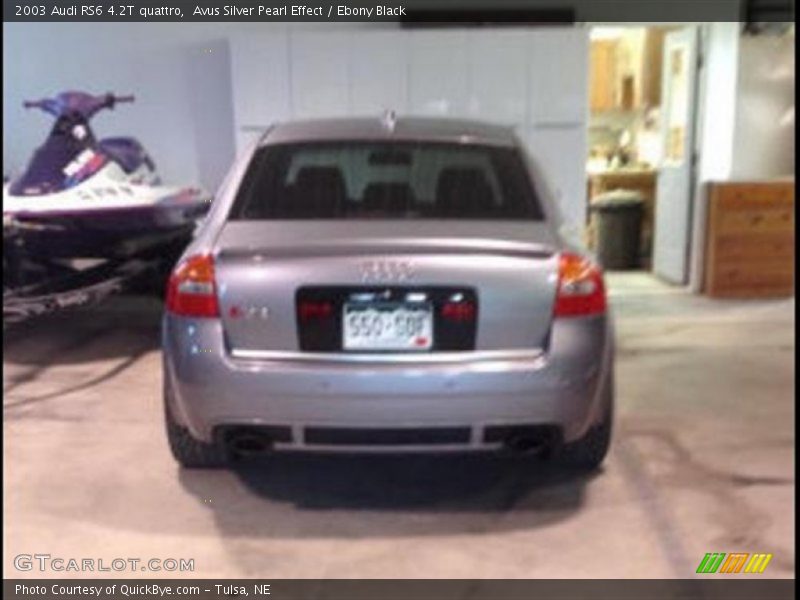 Avus Silver Pearl Effect / Ebony Black 2003 Audi RS6 4.2T quattro