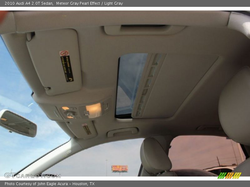 Meteor Gray Pearl Effect / Light Gray 2010 Audi A4 2.0T Sedan