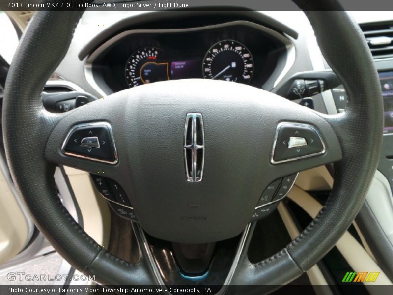 Ingot Silver / Light Dune 2013 Lincoln MKZ 2.0L EcoBoost AWD