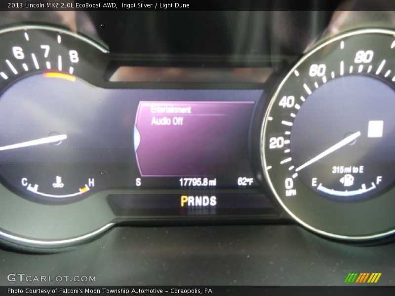 Ingot Silver / Light Dune 2013 Lincoln MKZ 2.0L EcoBoost AWD