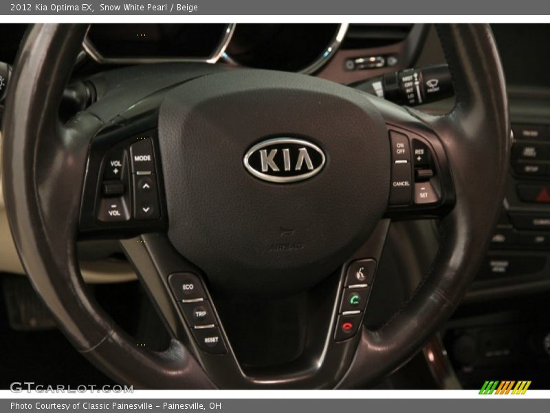 Snow White Pearl / Beige 2012 Kia Optima EX
