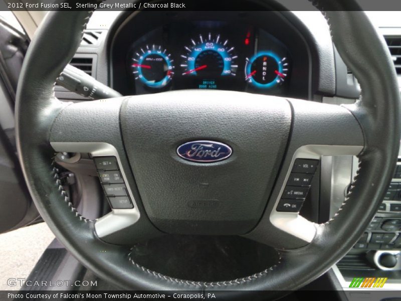 Sterling Grey Metallic / Charcoal Black 2012 Ford Fusion SEL