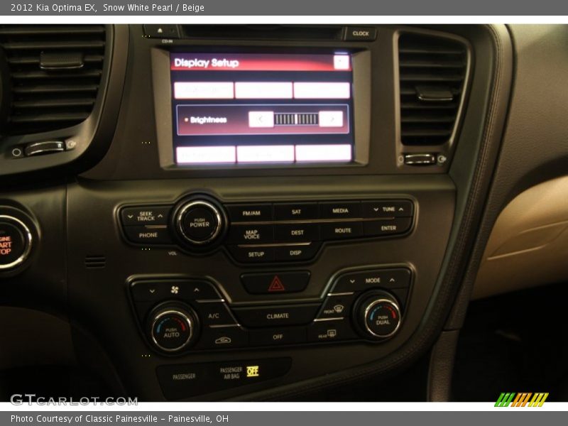 Snow White Pearl / Beige 2012 Kia Optima EX