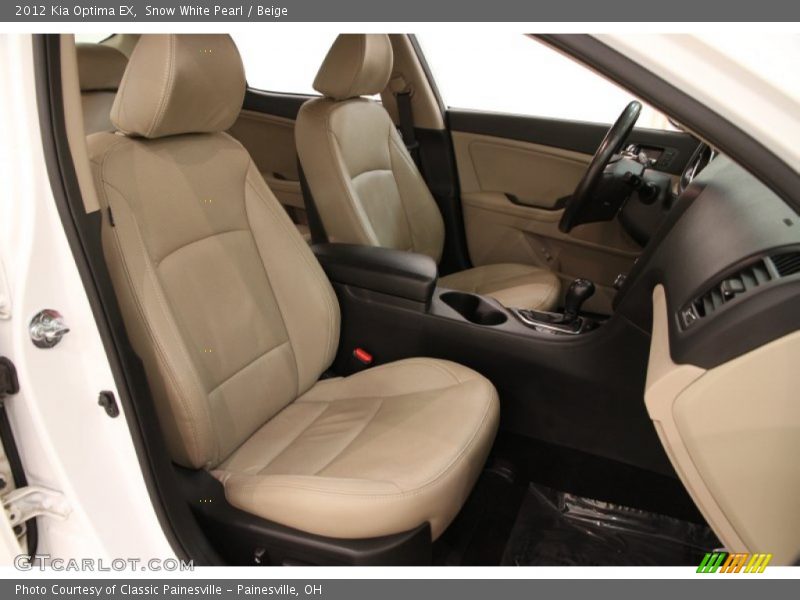 Snow White Pearl / Beige 2012 Kia Optima EX