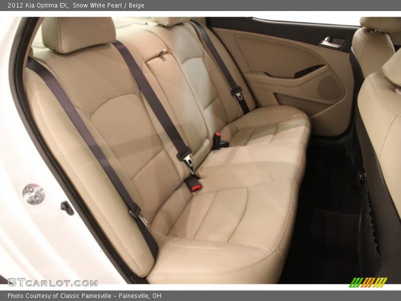 Snow White Pearl / Beige 2012 Kia Optima EX