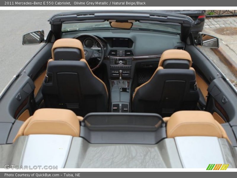 Olivine Grey Metallic / Natural Beige/Black 2011 Mercedes-Benz E 550 Cabriolet