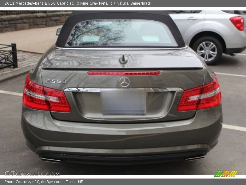 Olivine Grey Metallic / Natural Beige/Black 2011 Mercedes-Benz E 550 Cabriolet