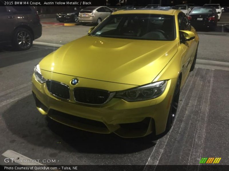 Austin Yellow Metallic / Black 2015 BMW M4 Coupe