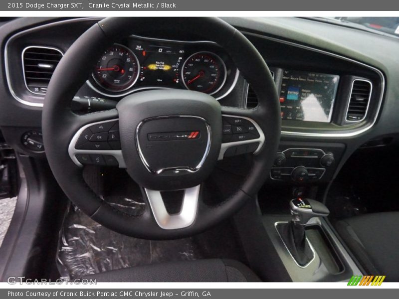 Granite Crystal Metallic / Black 2015 Dodge Charger SXT