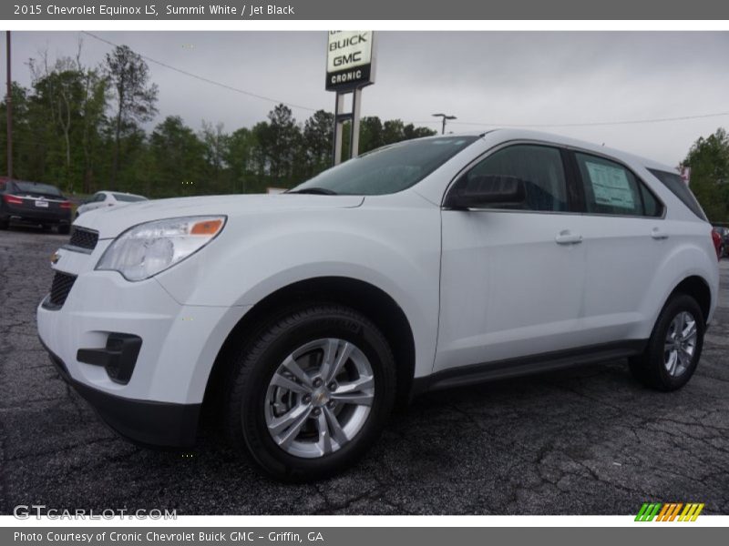 Summit White / Jet Black 2015 Chevrolet Equinox LS