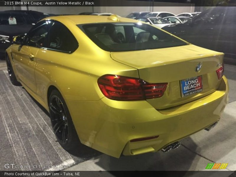 Austin Yellow Metallic / Black 2015 BMW M4 Coupe