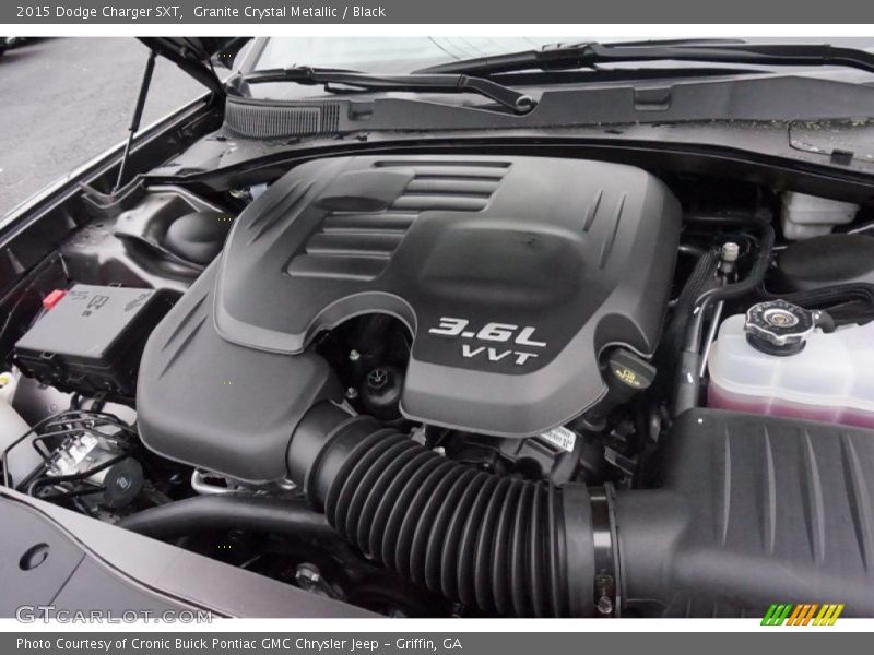 Granite Crystal Metallic / Black 2015 Dodge Charger SXT