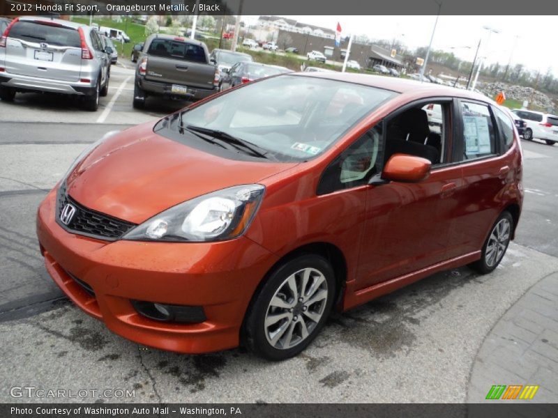 Orangeburst Metallic / Black 2012 Honda Fit Sport