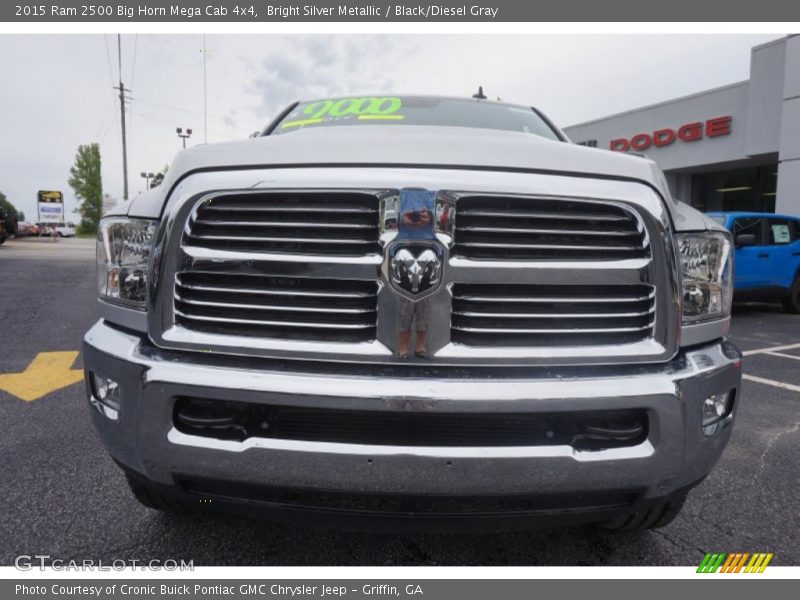 Bright Silver Metallic / Black/Diesel Gray 2015 Ram 2500 Big Horn Mega Cab 4x4