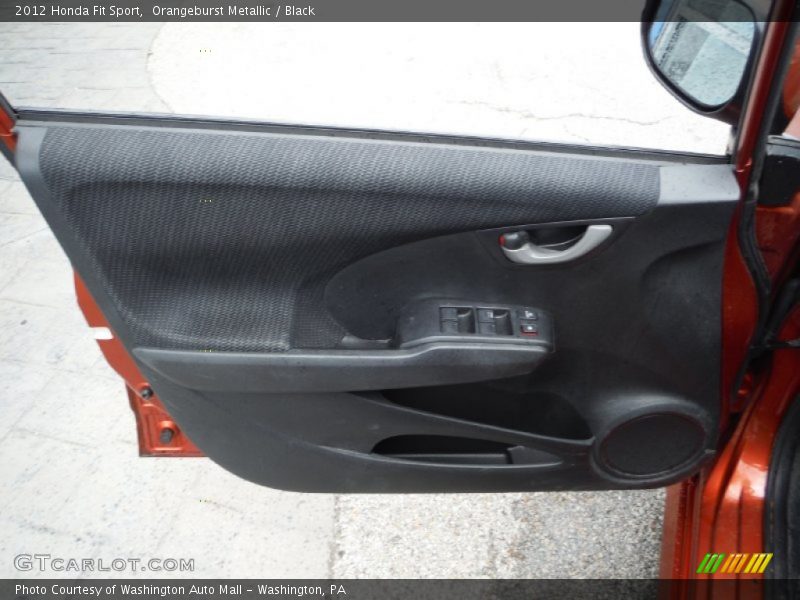 Orangeburst Metallic / Black 2012 Honda Fit Sport