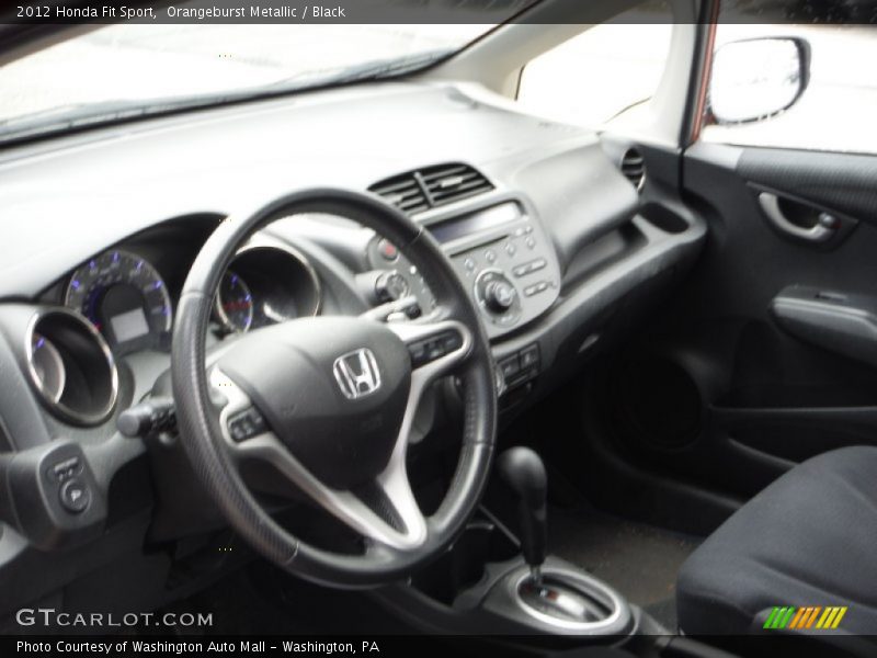 Orangeburst Metallic / Black 2012 Honda Fit Sport
