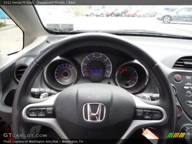 Orangeburst Metallic / Black 2012 Honda Fit Sport