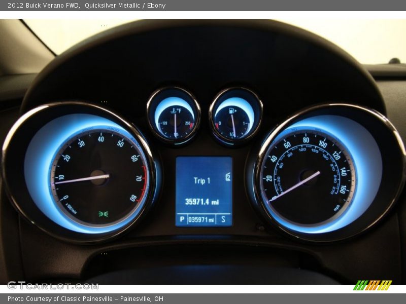 Quicksilver Metallic / Ebony 2012 Buick Verano FWD
