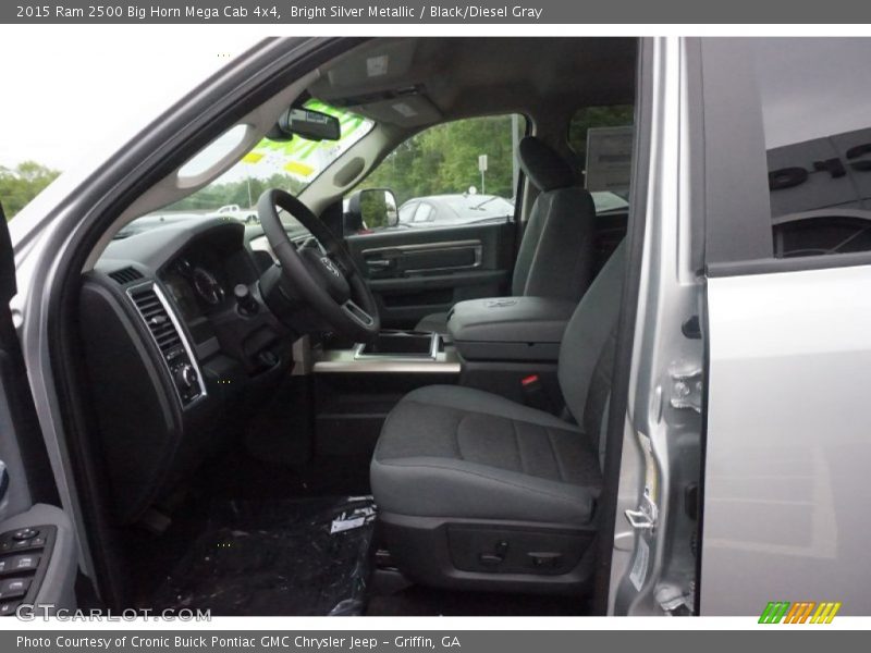 Bright Silver Metallic / Black/Diesel Gray 2015 Ram 2500 Big Horn Mega Cab 4x4
