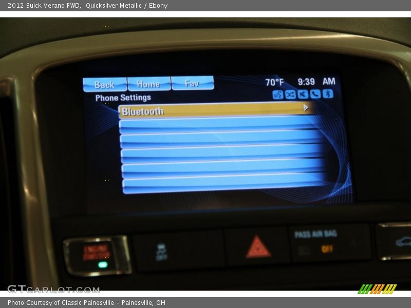 Quicksilver Metallic / Ebony 2012 Buick Verano FWD