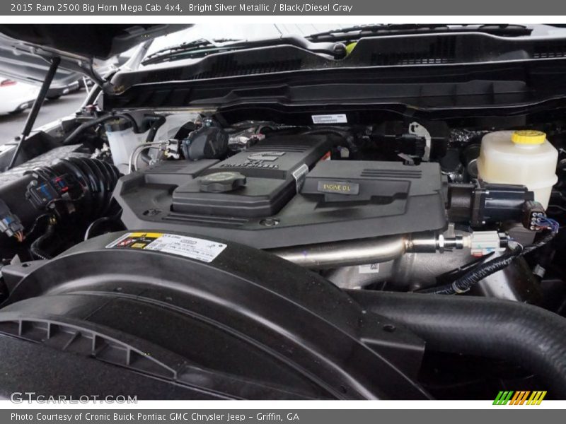 Bright Silver Metallic / Black/Diesel Gray 2015 Ram 2500 Big Horn Mega Cab 4x4