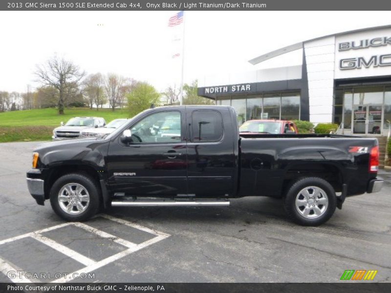 Onyx Black / Light Titanium/Dark Titanium 2013 GMC Sierra 1500 SLE Extended Cab 4x4