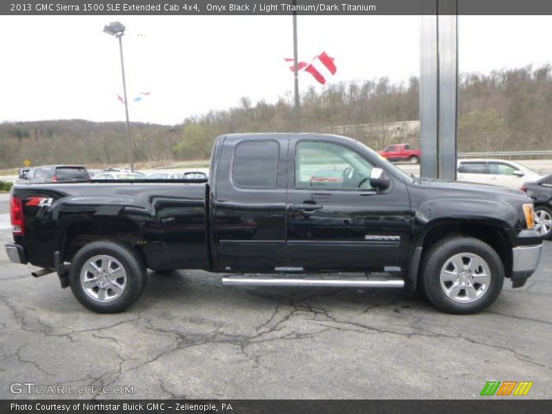 Onyx Black / Light Titanium/Dark Titanium 2013 GMC Sierra 1500 SLE Extended Cab 4x4