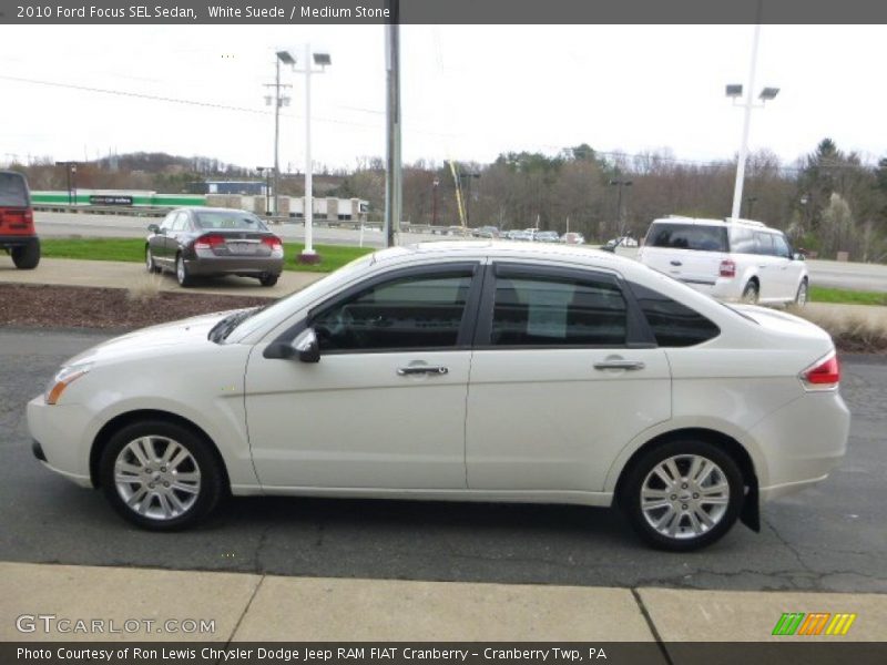 White Suede / Medium Stone 2010 Ford Focus SEL Sedan