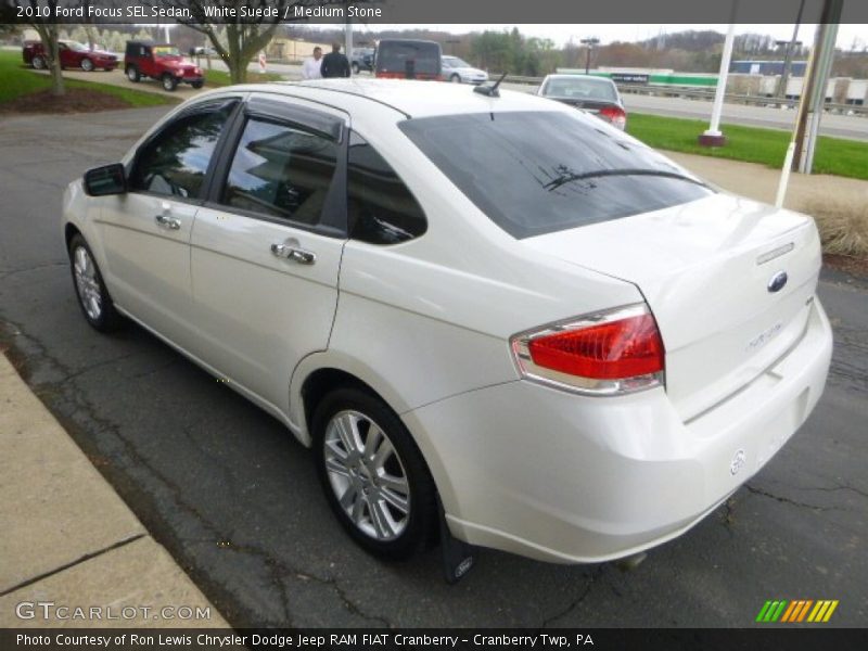 White Suede / Medium Stone 2010 Ford Focus SEL Sedan