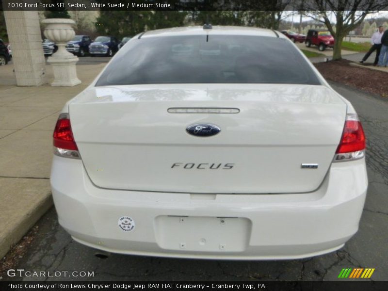 White Suede / Medium Stone 2010 Ford Focus SEL Sedan