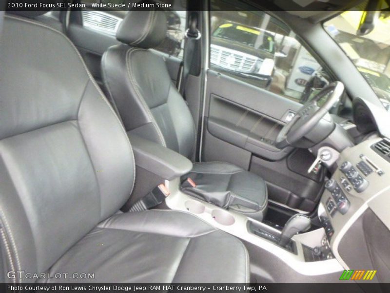 White Suede / Medium Stone 2010 Ford Focus SEL Sedan