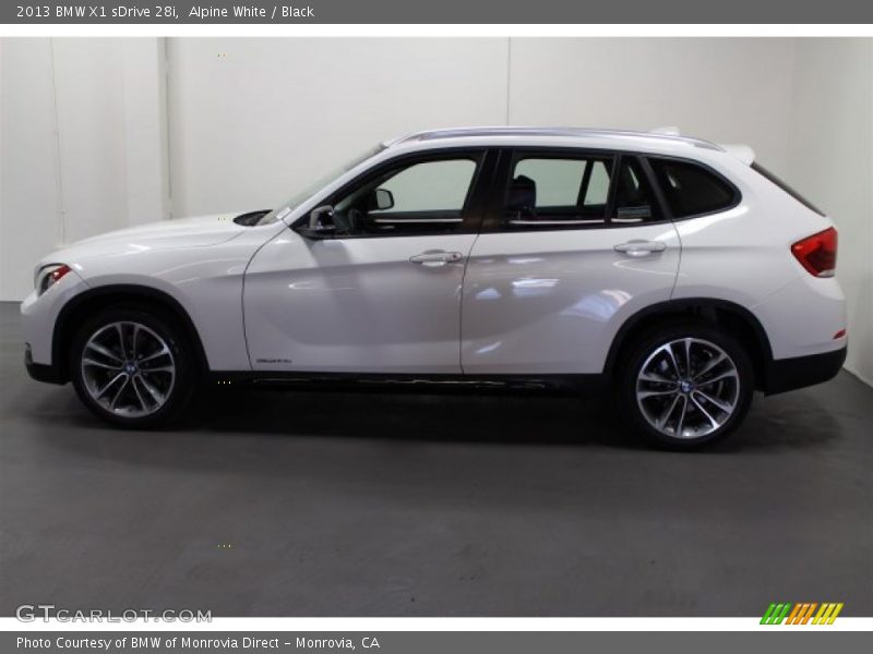 Alpine White / Black 2013 BMW X1 sDrive 28i