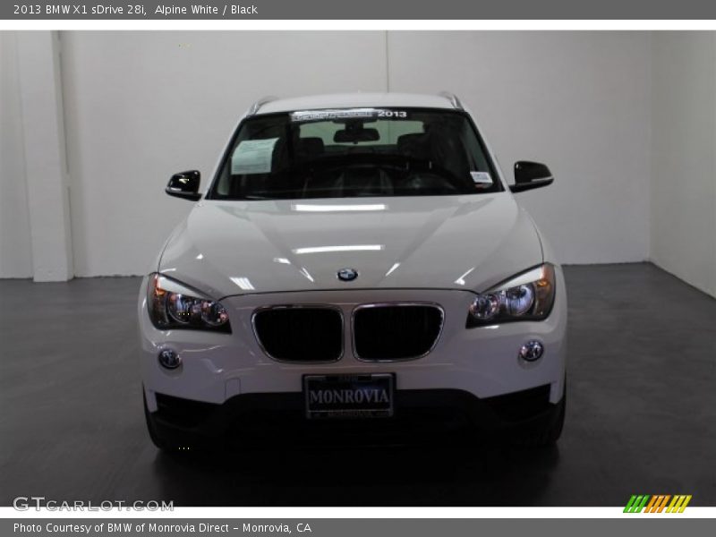Alpine White / Black 2013 BMW X1 sDrive 28i