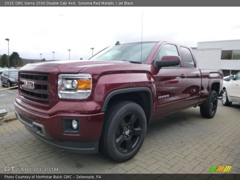 Sonoma Red Metallic / Jet Black 2015 GMC Sierra 1500 Double Cab 4x4