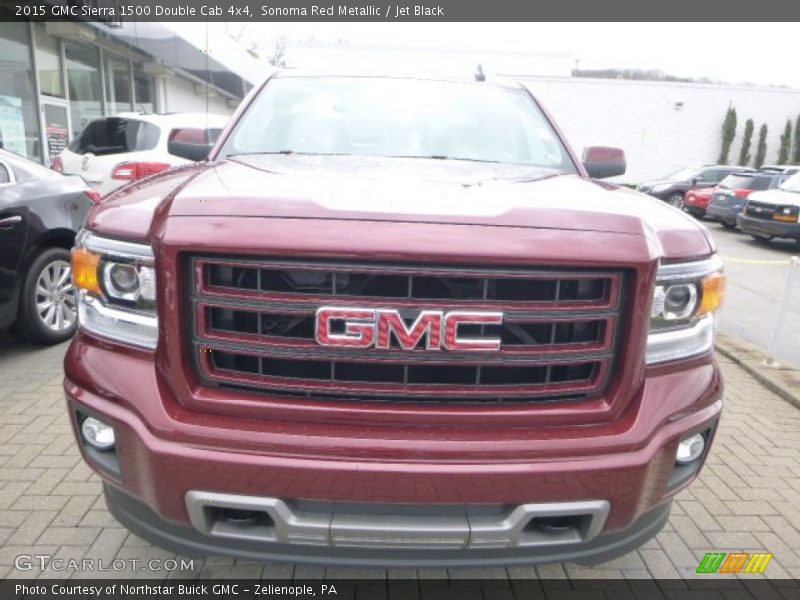 Sonoma Red Metallic / Jet Black 2015 GMC Sierra 1500 Double Cab 4x4