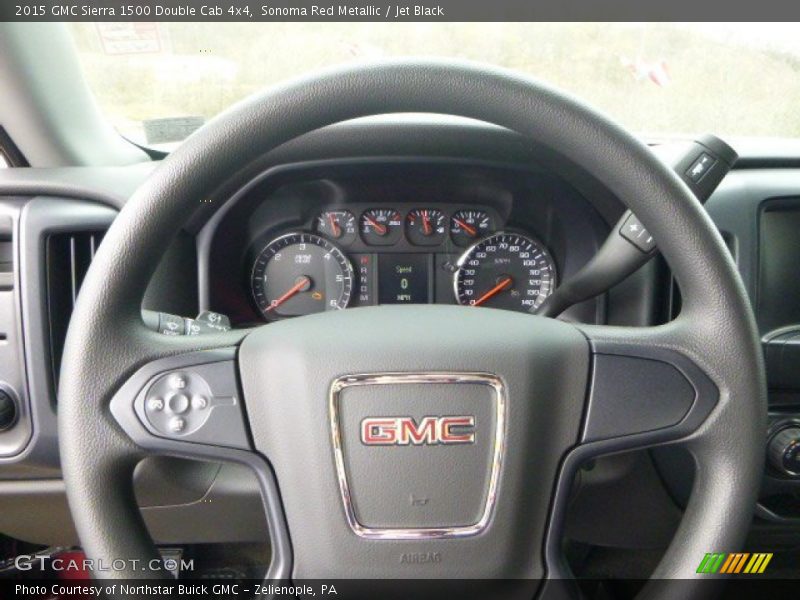 Sonoma Red Metallic / Jet Black 2015 GMC Sierra 1500 Double Cab 4x4