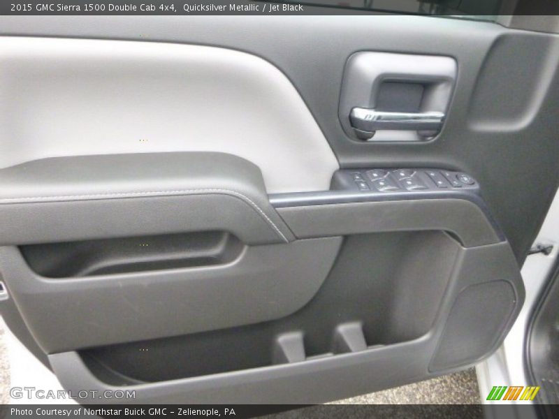 Quicksilver Metallic / Jet Black 2015 GMC Sierra 1500 Double Cab 4x4