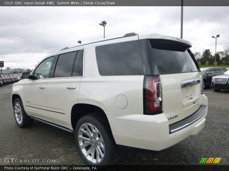 Summit White / Denali Cocoa/Shale 2015 GMC Yukon Denali 4WD