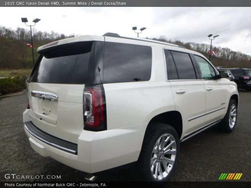 Summit White / Denali Cocoa/Shale 2015 GMC Yukon Denali 4WD