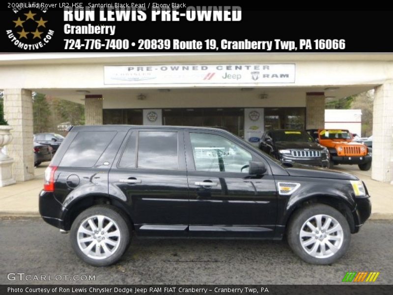 Santorini Black Pearl / Ebony Black 2008 Land Rover LR2 HSE