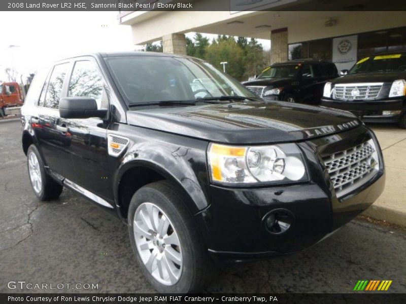 Santorini Black Pearl / Ebony Black 2008 Land Rover LR2 HSE