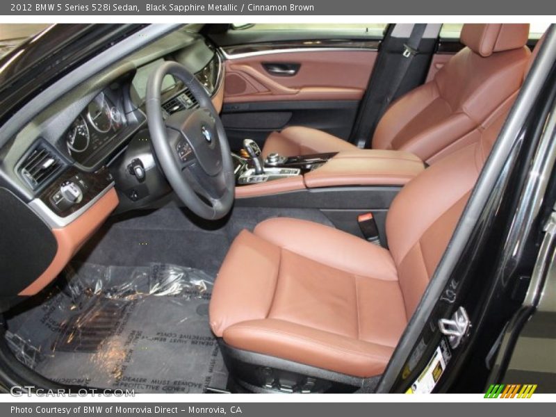 Black Sapphire Metallic / Cinnamon Brown 2012 BMW 5 Series 528i Sedan