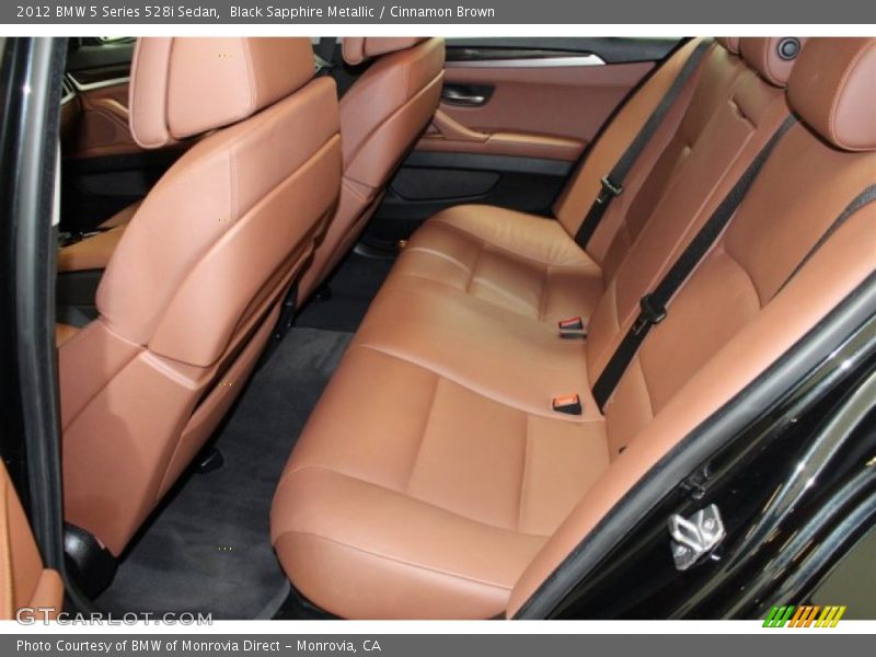 Black Sapphire Metallic / Cinnamon Brown 2012 BMW 5 Series 528i Sedan