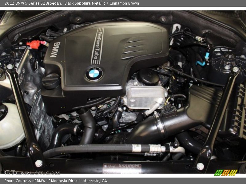 Black Sapphire Metallic / Cinnamon Brown 2012 BMW 5 Series 528i Sedan